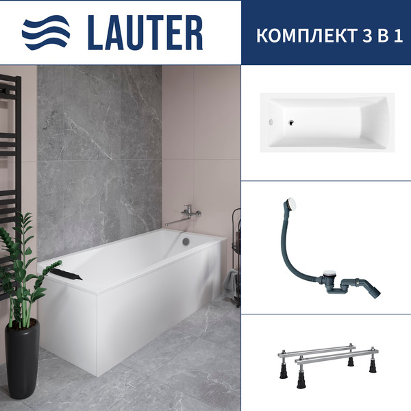 Ванна акриловая Lauter Aurora 170x70 / 21010070 - фото