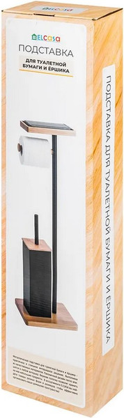 Стойка для туалетной бумаги с ершиком El Casa 240627