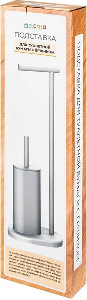 Стойка для туалетной бумаги с ершиком El Casa 240661