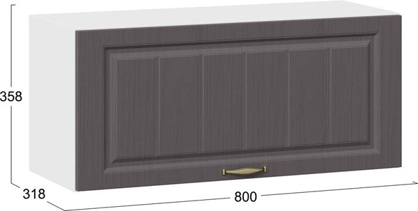 Шкаф навесной для кухни ТриЯ Лина 1В8Г с одной откидной дверью