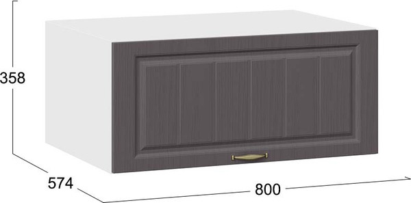 Шкаф навесной для кухни ТриЯ Лина 1В8ГП с одной откидной дверью