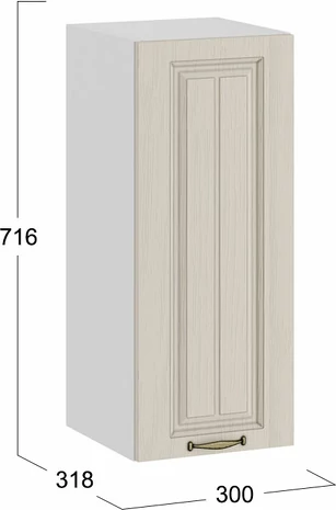 Шкаф навесной для кухни ТриЯ Лина 1ВВ3 с одной дверью