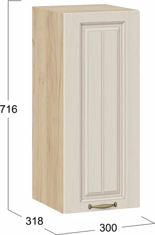 Шкаф навесной для кухни ТриЯ Лина 1ВВ3 с одной дверью