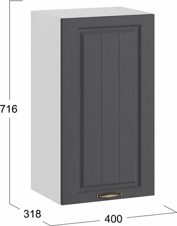 Шкаф навесной для кухни ТриЯ Лина 1ВВ4 с одной дверью