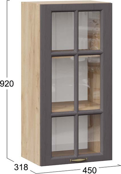 Шкаф навесной для кухни ТриЯ Лина 1ВВ45 с одной дверью