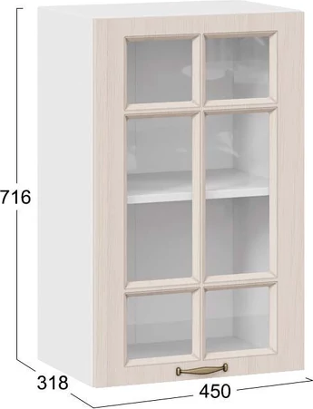 Шкаф навесной для кухни ТриЯ Лина 1ВВ45С с одной дверью