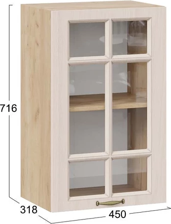 Шкаф навесной для кухни ТриЯ Лина 1ВВ45С с одной дверью