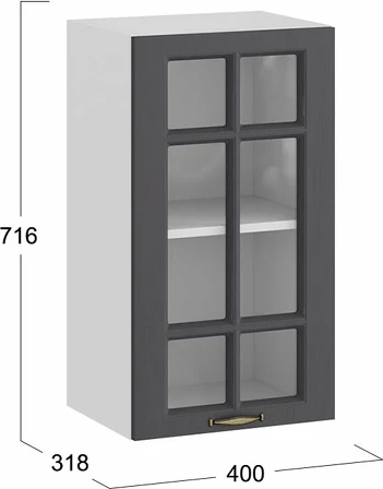 Шкаф навесной для кухни ТриЯ Лина 1ВВ4С с одной дверью