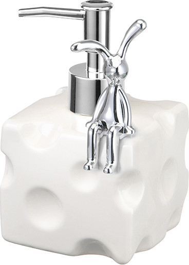 Дозатор для жидкого мыла Elan Gallery Сыр Кролик / 990761 - фото