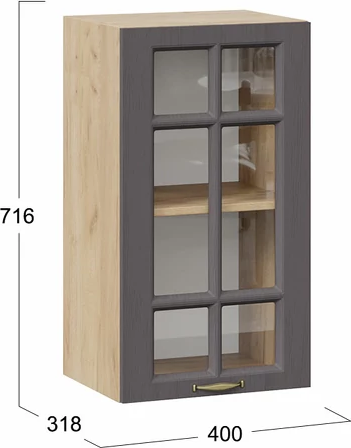 Шкаф навесной для кухни ТриЯ Лина 1ВВ4С с одной дверью