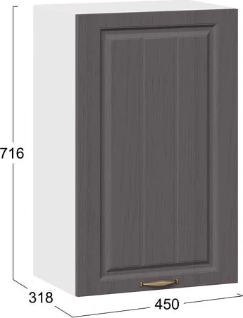 Шкаф навесной для кухни ТриЯ Лина 1ВВ5 с одной дверью