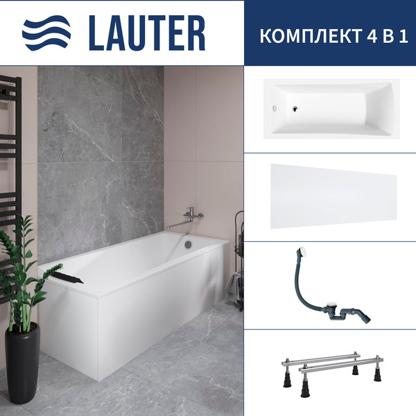 Ванна акриловая Lauter Aurora 170x70 / 21010070 - фото