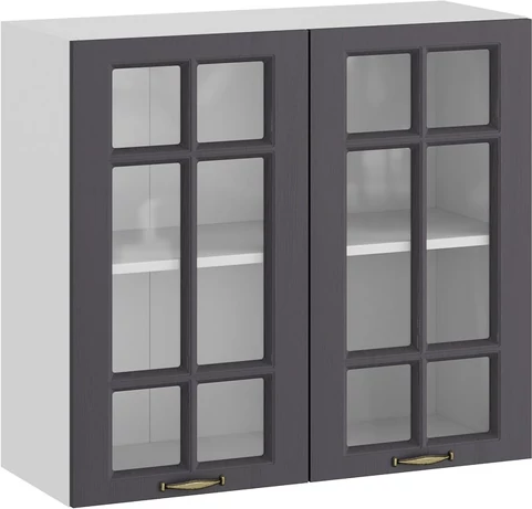 Шкаф навесной для кухни ТриЯ Лина 1ВВ8С с двумя дверьми - фото