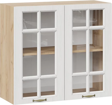 Шкаф навесной для кухни ТриЯ Лина 1ВВ8С с двумя дверьми - фото