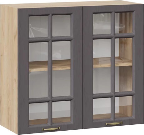 Шкаф навесной для кухни ТриЯ Лина 1ВВ8С с двумя дверьми - фото