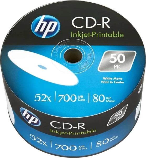 Набор дисков CD-R HP 52x Printable 700MB / 69301 - фото