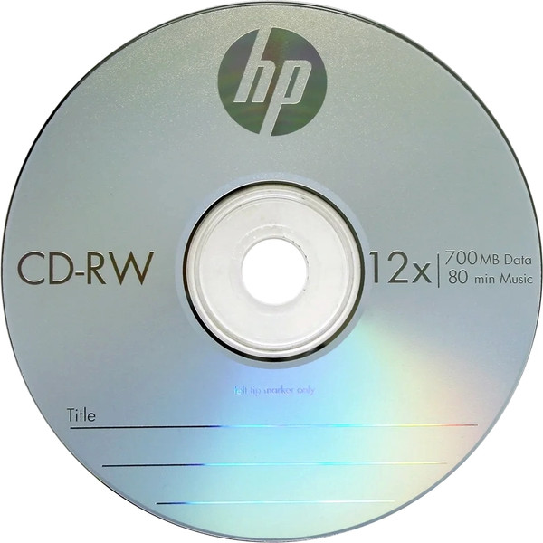 Набор дисков CD-RW HP 12x CakeBox 700MB / 69313