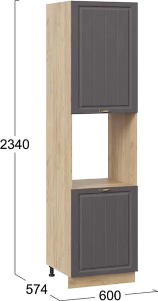 Шкаф-пенал кухонный ТриЯ Лина 1ПВ6 с двумя дверями