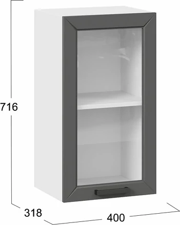 Шкаф навесной для кухни ТриЯ Лорас 1ВВ45С с одной дверью