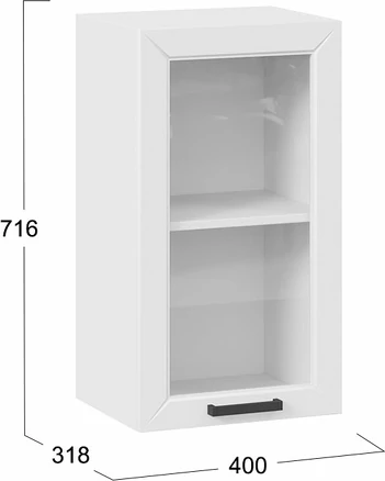 Шкаф навесной для кухни ТриЯ Лорас 1ВВ4С с одной дверью