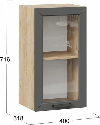 Шкаф навесной для кухни ТриЯ Лорас 1ВВ4С с одной дверью