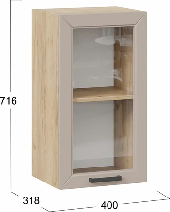 Шкаф навесной для кухни ТриЯ Лорас 1ВВ4С с одной дверью