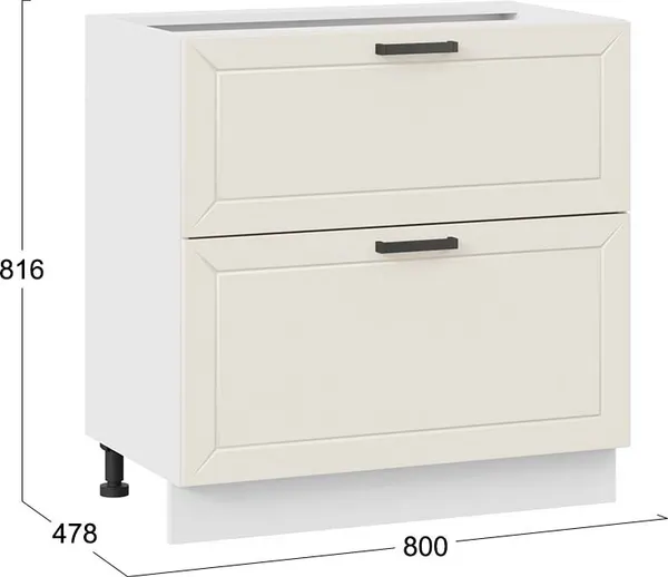 Шкаф-стол кухонный ТриЯ Лорас 1Н8Я2 с двумя ящиками