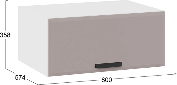 Шкаф под вытяжку ТриЯ Тиана 1В8Г с одной откидной дверью