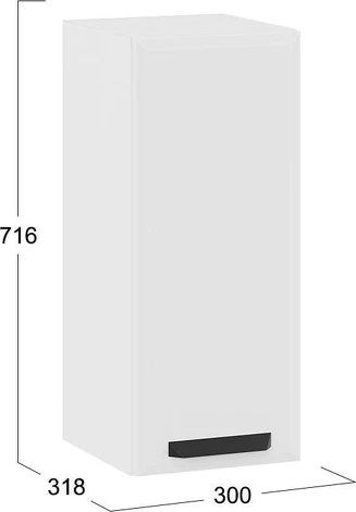 Шкаф навесной для кухни ТриЯ Тиана 1ВВ3 с одной дверью
