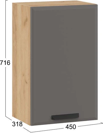 Шкаф навесной для кухни ТриЯ Тиана 1ВВ45 с одной дверью