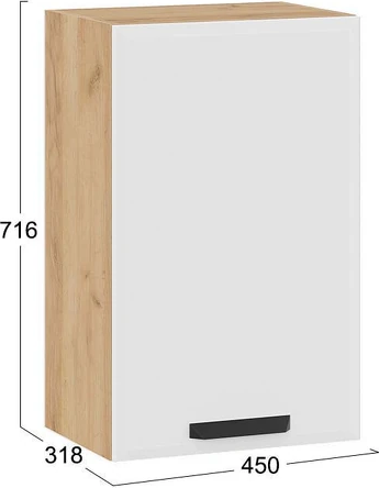 Шкаф навесной для кухни ТриЯ Тиана 1ВВ45 с одной дверью