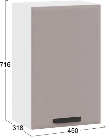 Шкаф навесной для кухни ТриЯ Тиана 1ВВ5 с одной дверью