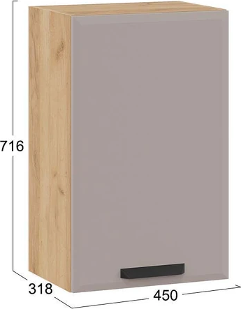 Шкаф навесной для кухни ТриЯ Тиана 1ВВ5 с одной дверью