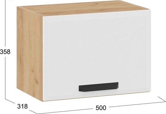 Шкаф навесной для кухни ТриЯ Тиана 1ВВ5Г с одной откидной дверью