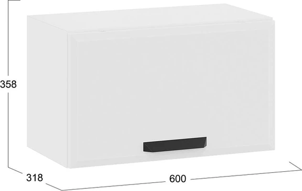 Шкаф навесной для кухни ТриЯ Тиана 1ВВ6Г с одной откидной дверью