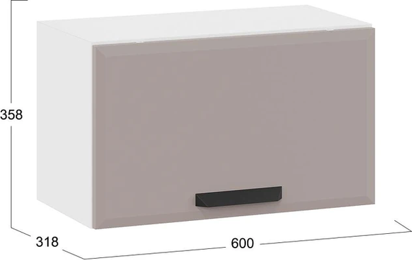 Шкаф навесной для кухни ТриЯ Тиана 1ВВ6Г с одной откидной дверью