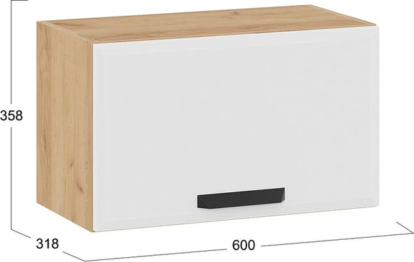 Шкаф навесной для кухни ТриЯ Тиана 1ВВ6Г с одной откидной дверью