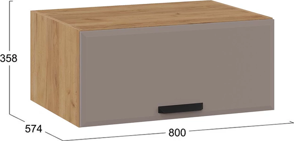 Шкаф навесной для кухни ТриЯ Тиана 1ВВ8Г с одной откидной дверью