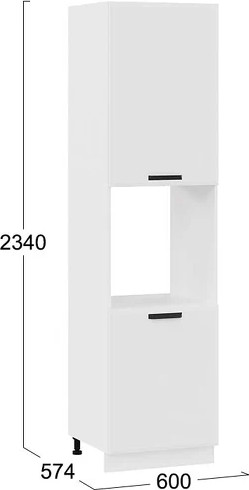 Шкаф-пенал кухонный ТриЯ Тиана 1ПВ6 с двумя дверями