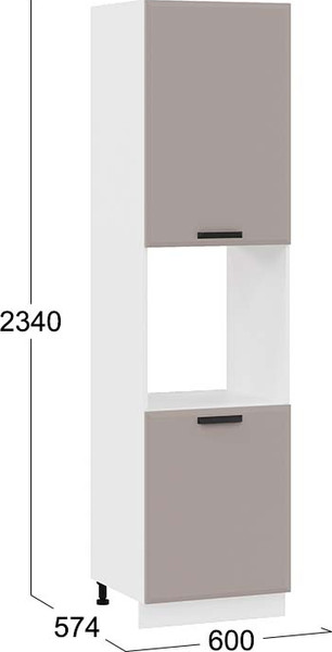 Шкаф-пенал кухонный ТриЯ Тиана 1ПВ6 с двумя дверями