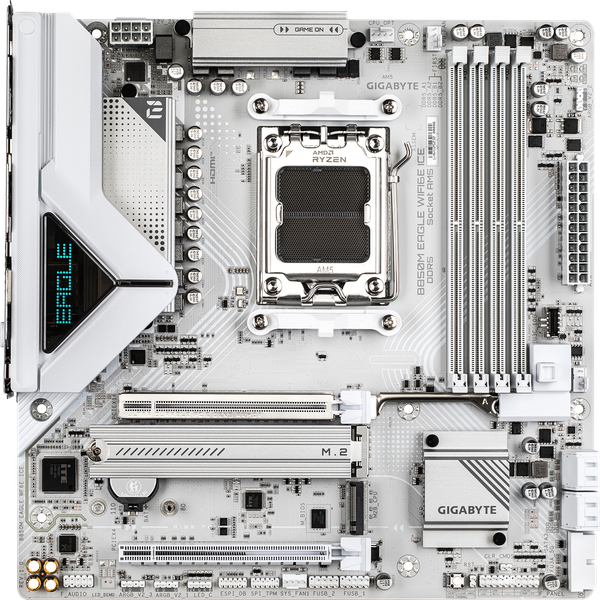Материнская плата Gigabyte B850M Eagle WIFI6E Ice (rev.1.0) - фото