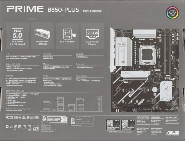 Материнская плата Asus Prime B850-Plus