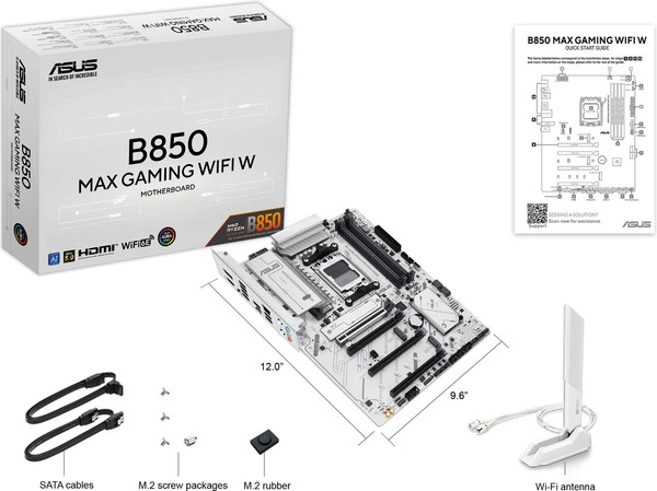 Материнская плата Asus B850 Max Gaming WiFi W