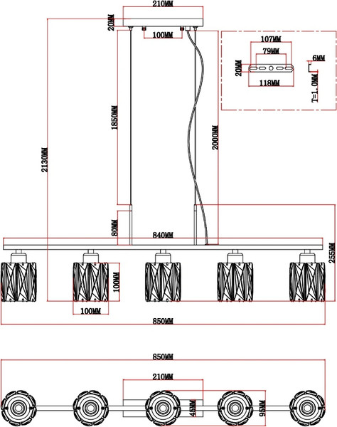 Люстра Moderli Prismique / V11688-5P