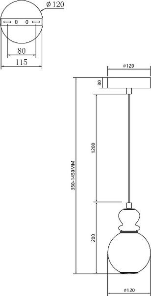 Потолочный светильник Moderli Glaze / V11698-PL