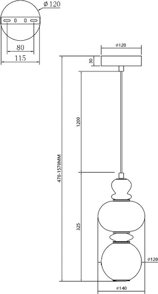 Потолочный светильник Moderli Glaze / V11700-PL
