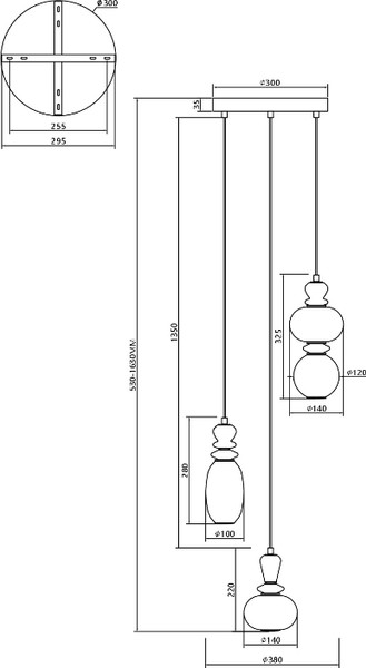Люстра Moderli Glaze / V11702-PL