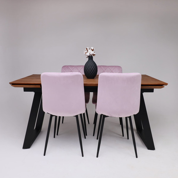 Обеденный стол ОКА Сангай раздвижной 136-196x80x75