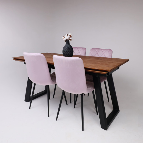 Обеденный стол ОКА Сангай раздвижной 136-196x80x75