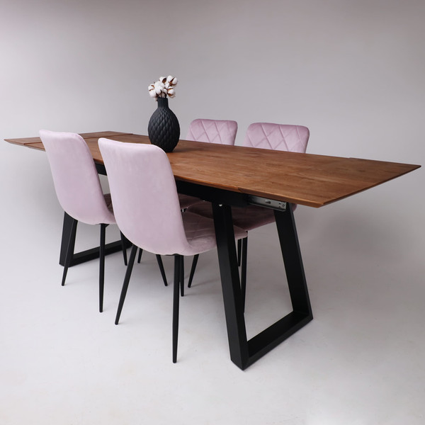 Обеденный стол ОКА Сангай раздвижной 136-196x80x75